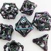 7pcs/set Hollow Dragon Dice Set Role-playing Game Polyhedral Dragon Dice Tabletop DND Game Party Accessories