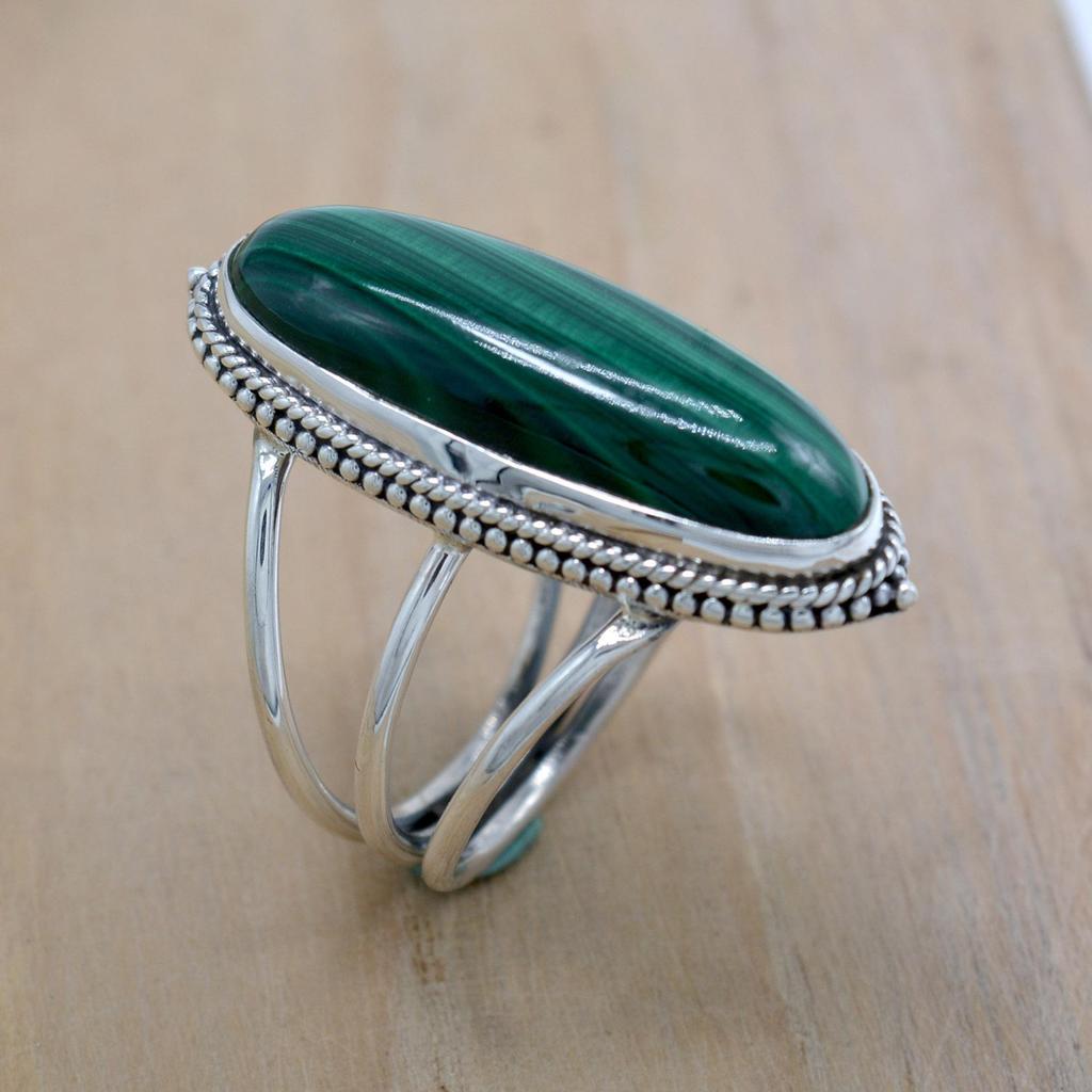 Женские кольца с черным ониксом и драгоценными камнями, эффектное кольцо из серебра 925 пробы с длинным драгоценным камнем