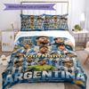 Messi 405 Customize your name Bedding Set Breathable Duvet Cover with Pillowcases Home Decoration Birthday Gift