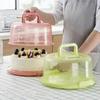 Portable Cake Box with Handle Dust-proof Baking Pastry Storage Box Transportation Cake Rack