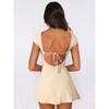 Women's Slim Sexy Short Backless Lace-Up Dresses