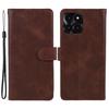 Leather Phone Cover for Honor X6a 4G Magnetic Clasp Calf Texture Wallet Stand Case