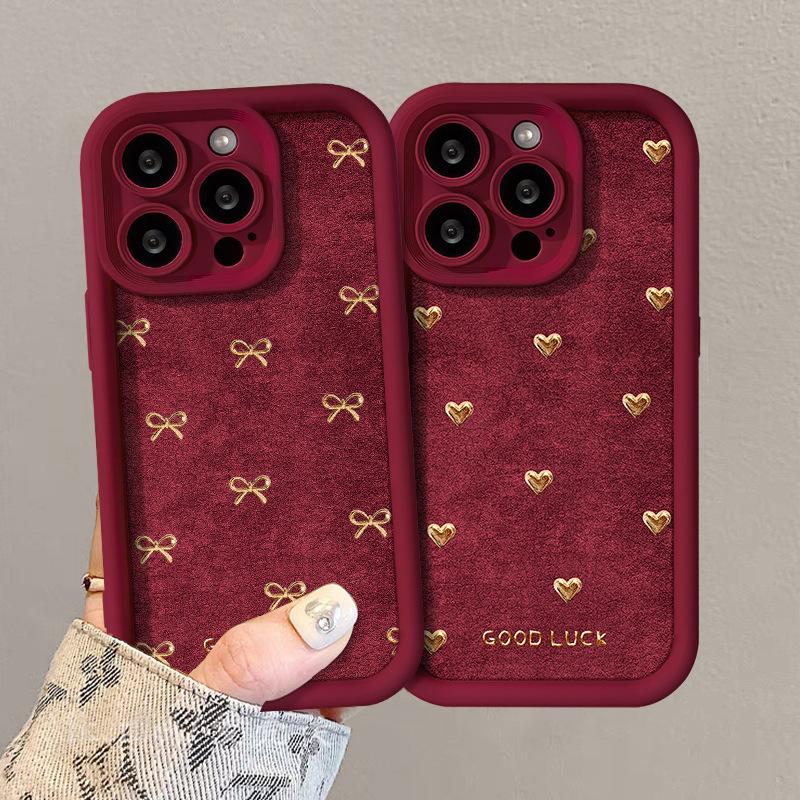 Love bow lanyard подходит для Apple 11 Новогодний чехол для мобильного телефона iphone11promax матовый силикон 11 женщины
