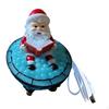 Christmas LED Night Light Desktop Ornament Santa Bubble Bath Lamp USB Powered Lighting for Fireplace