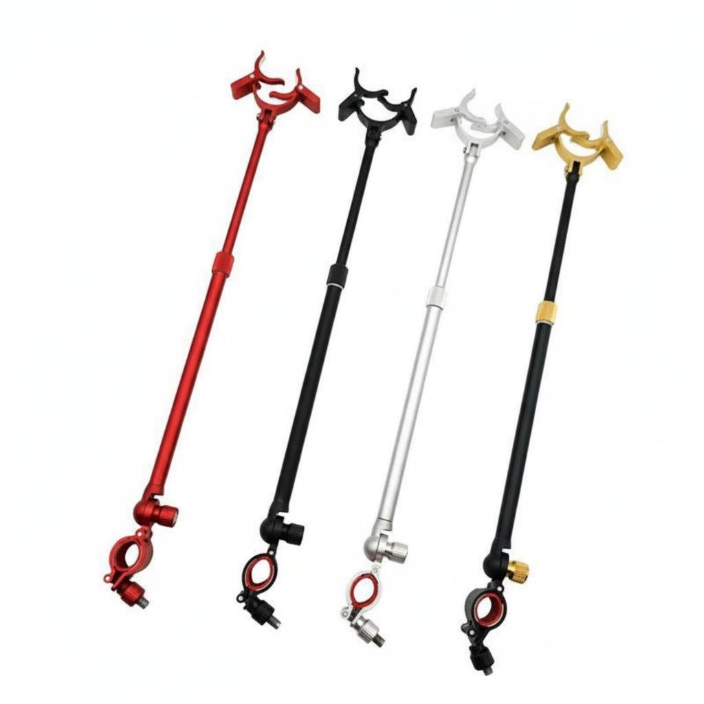 Fishing Rod Bracket Full Metal Construction Aluminum Alloy Rod Support Telescopic Fishing Pole Stand Rustproof