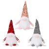 LED Light Up Christmas Gnomes Soft Plush Warm Lighted Dwarf Doll Ornaments with Glitter Sequins Hat for Home Table Decor