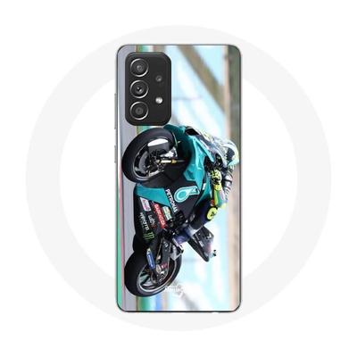 Чехол для Samsung Galaxy A52 Валентино Росси гонщик на мотоцикле
