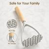 Non-Stick Coating Potato Ricer Wooden Handle Food Smasher  Baby Food Preparation