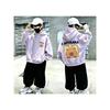 Boys and Girls Casual Pullover Sweater Trend Cartoon Otter Duck Pattern Printed Children's Hooded Sweatshirt for Autumn/Winter