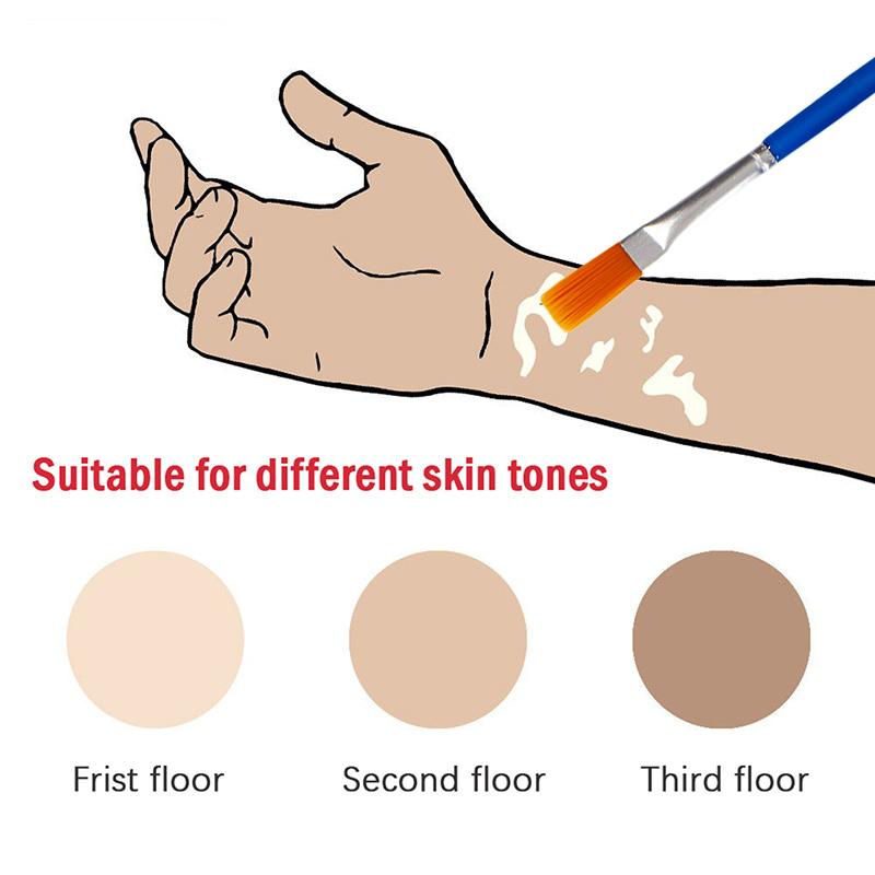 30 мл витилиго лейкодерма маскирующая жидкость водостойкий консилер крем жидкий для женщин мужчин лицо обесцвеченная кожа пятна витилиго макияж