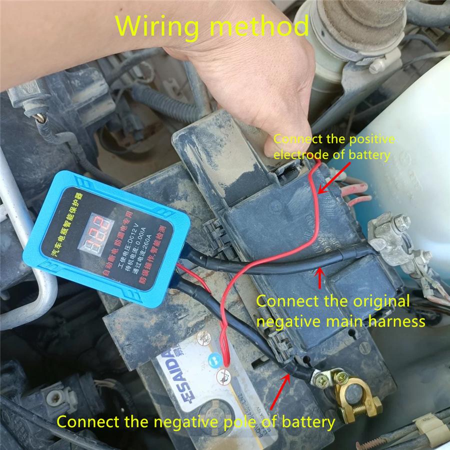 Universal Wireless Remote Control  Automatic Control 12v Car Battery Disconnect Cut Off Isolator Master Switches Voltmeter Digital Voltage Display