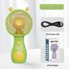 USB Rechargeable Cartoon Snail Handheld Fan - Perfect Gift for Kids' Activities, Logo Printable