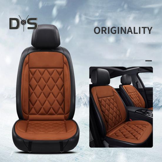 Heated Seat Cushion Wear Resistant Secure Fit Easy To Install Full Back Seat Coverage Cushion Car Interior Accessories