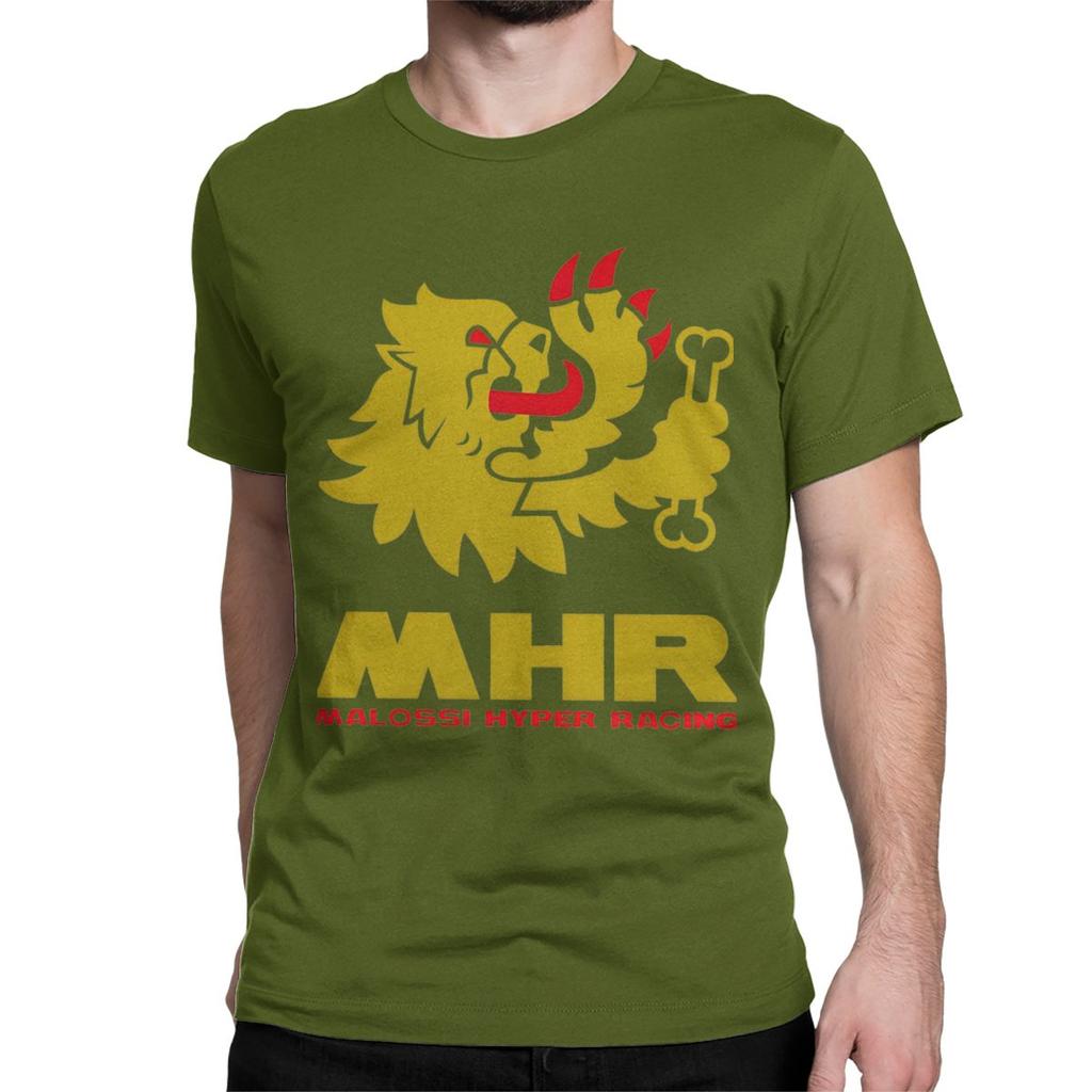 Мужские Женские Италия Мотоциклетные Гонки MHR Футболки Malossi Хлопковые Топы Новинка Футболка с Коротким Рукавом и Круглым Вырезом Оригинальные Футболки
