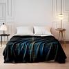 Intricate geometric design with circular layers and golden symmetrical lines. for all seasons blanket lunch break throw gift