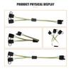 4 Way Y-Splitter Plug Universal for Tailgate Light Bar and Trailer Lights Plug & Play Adapter Extension Harness Wiring Plug 4 Pi