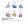 6Pcs Keychain Pendant Anime Girl Charm Car Key Chain Party Favor Backpack Accessories Holiday Gift Playful Companion