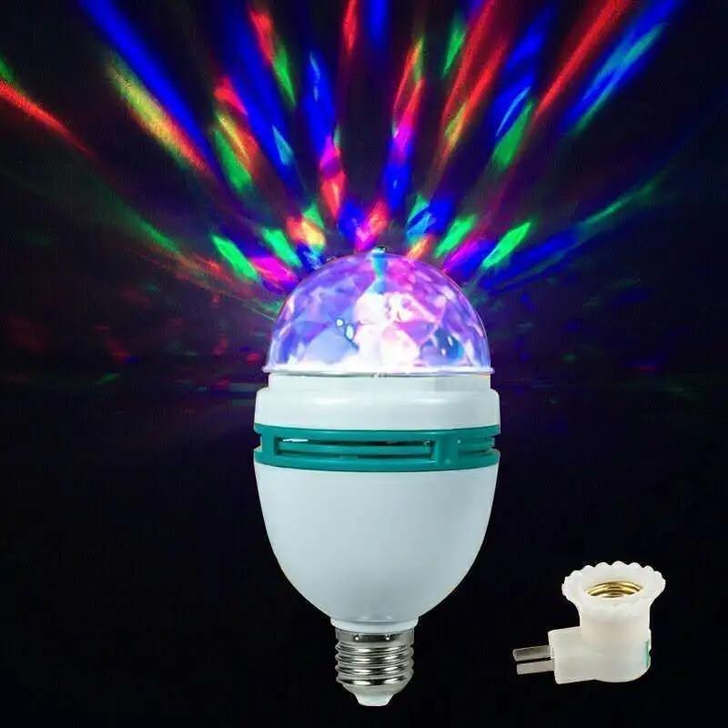 RGB Сценический Магический Шар Световой 360° Полное Вращение Смена Цвета USB-Штекер для Бара Клуба DJ-Шоу Декор для Юбилейной Вечеринки
