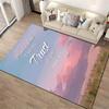 "Trust in You Psalm 56:3 Art Rug" Non-slip rug suitable for living room and bedroom sofas.