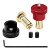 Aluminum Alloy Remote Control Car Battery Heatsink Banana Plug Connectors 4/5mm Aluminum Connectors