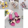 Durable Women's Bow Sliders Silky Butterfly Sandals For Effortless Summer Comfort