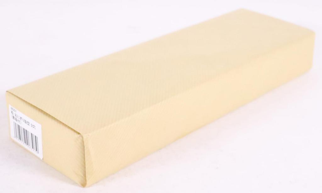 Yamako Hinoki Rice Ball Mold (with Base Plate) 3 Holes 06307