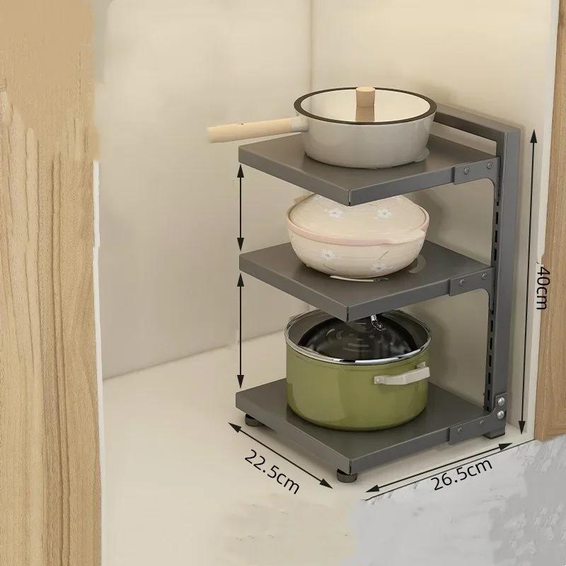 Многоуровневая полка для хранения кастрюль, полка для домашних шкафов на плите, регулируемые полки для кастрюль, многофункциональный органайзер для раковины, кухонные принадлежности