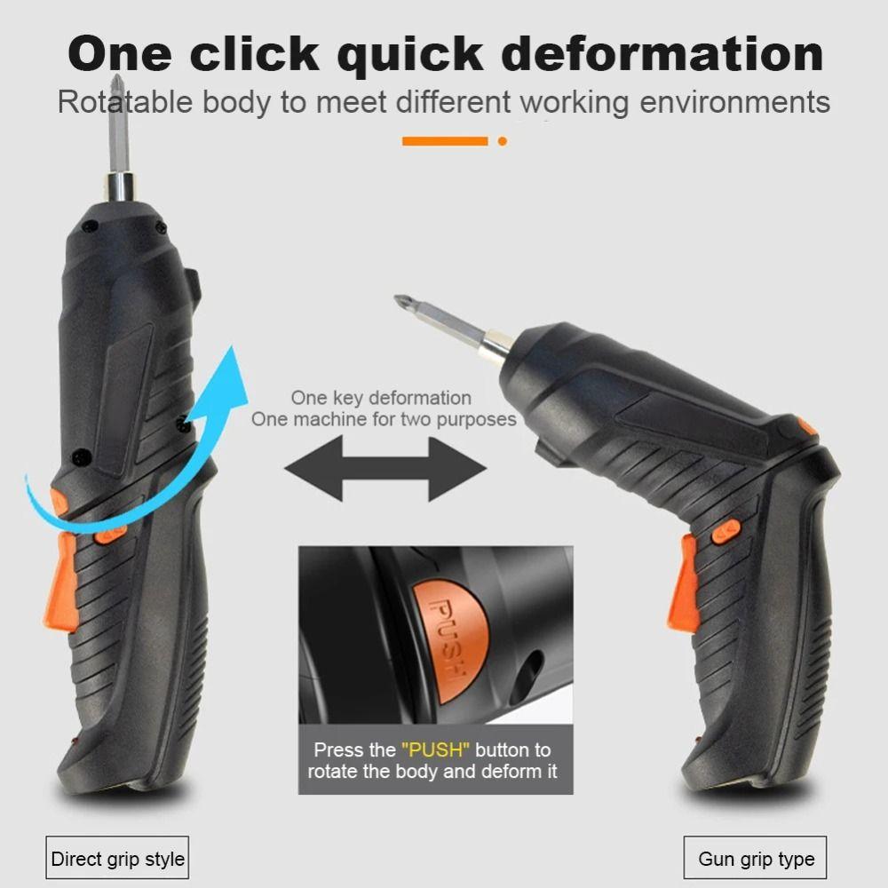 USB Charging Electric Screw Driver Multifunctional Cordless Screwdriver Screwdriver Set