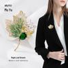 Elegant Maple Leaf Brooch - Versatile Luxury Design Pin for Suits and Accessories