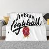 NEW Jim Beam Blankets and Throws Super Soft Thermal Indoor Outdoor Blanket for Living Room Bedroom Travel