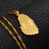 Anniyo Gold Color ST. Vincent Map Pendant and Thin Chain Necklaces Saint Vincent Maps Jewelry #020721