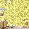 School Supplies Cream Wallpaper for Living Room and Bedroom 50x1000