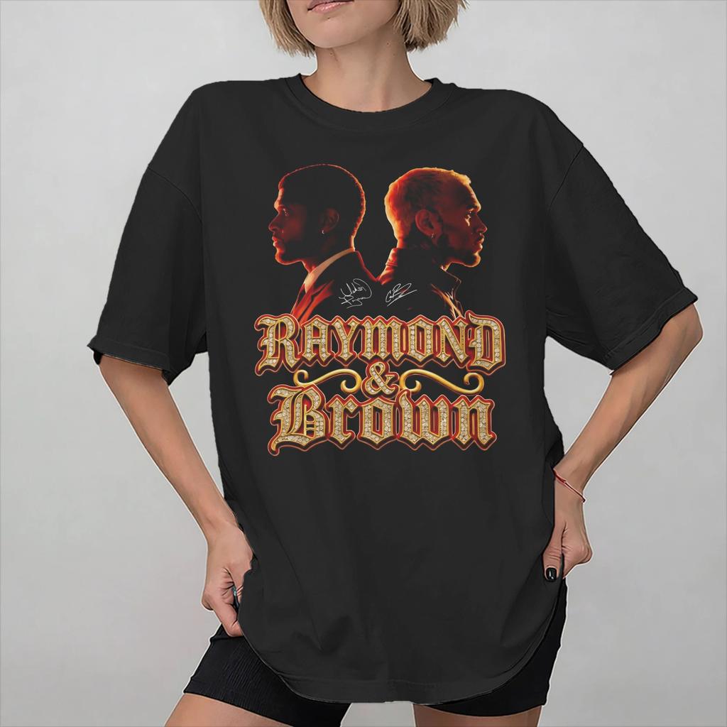 Summer Chris Brown Ushers RB Tour 2026 T Shirt for Unisex Women Cotton Tee Shirt Short Sleeve Tops