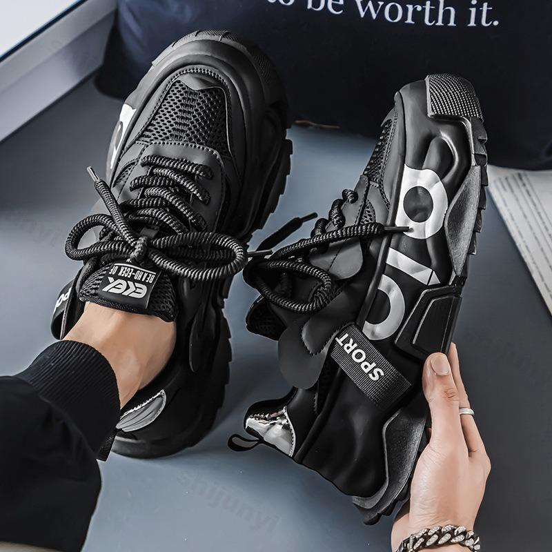 Fashion Autumn Men's Casual Shoes Breathable Platform Comfortable Walking Shoes Fashion Lace Up Outdoor Sports Shoes Men Sneakers