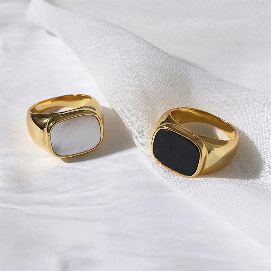 Модное кольцо Кольцо из нержавеющей стали 316L Anillo Ringen Mujer Женские кольца Bague Парная бижутерия Модные подарки Не выцветает