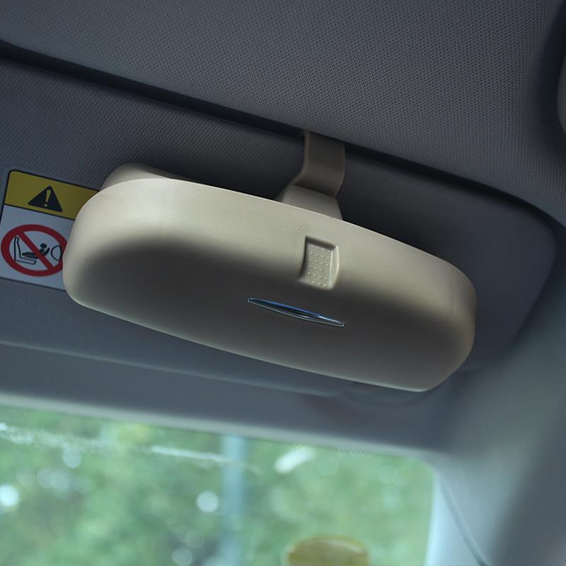 Car Glasses Case General Car Glasses Clip Sunglasses Sunglasses Storage Box for Renault Koleos Kadjar Duster for Samsung QM6