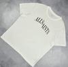 AllSaints Dropout Big Logo Short Sleeve Relaxed Fit T Shirt White Size Medium Unisex T-Shirt