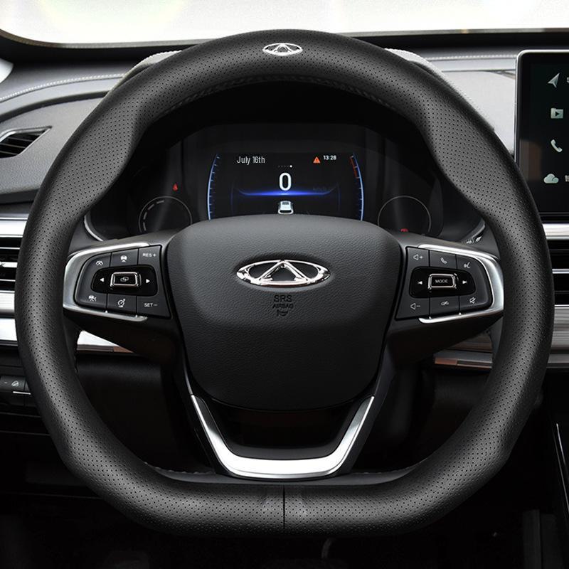 Чехол на руль Chery: Ультратонкая кожа для Arrizo 5 Plus/Pro, Tiggo 2, Ou Mengda e3