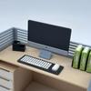 Реалистичная мини-модель настольного компьютера, Живая крошечная PC-декорация для кукольного домика, песочницы, Фото-реквизит, Материалы для художественного творчества
