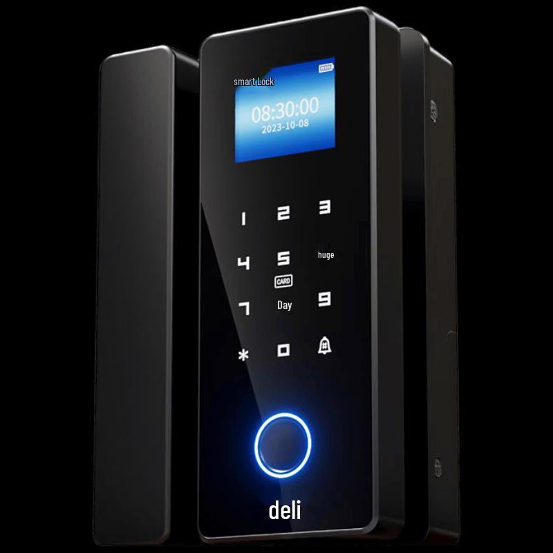 Deli Умный замок для стеклянной двери AL100 Штепсель CN (адаптер в комплекте)