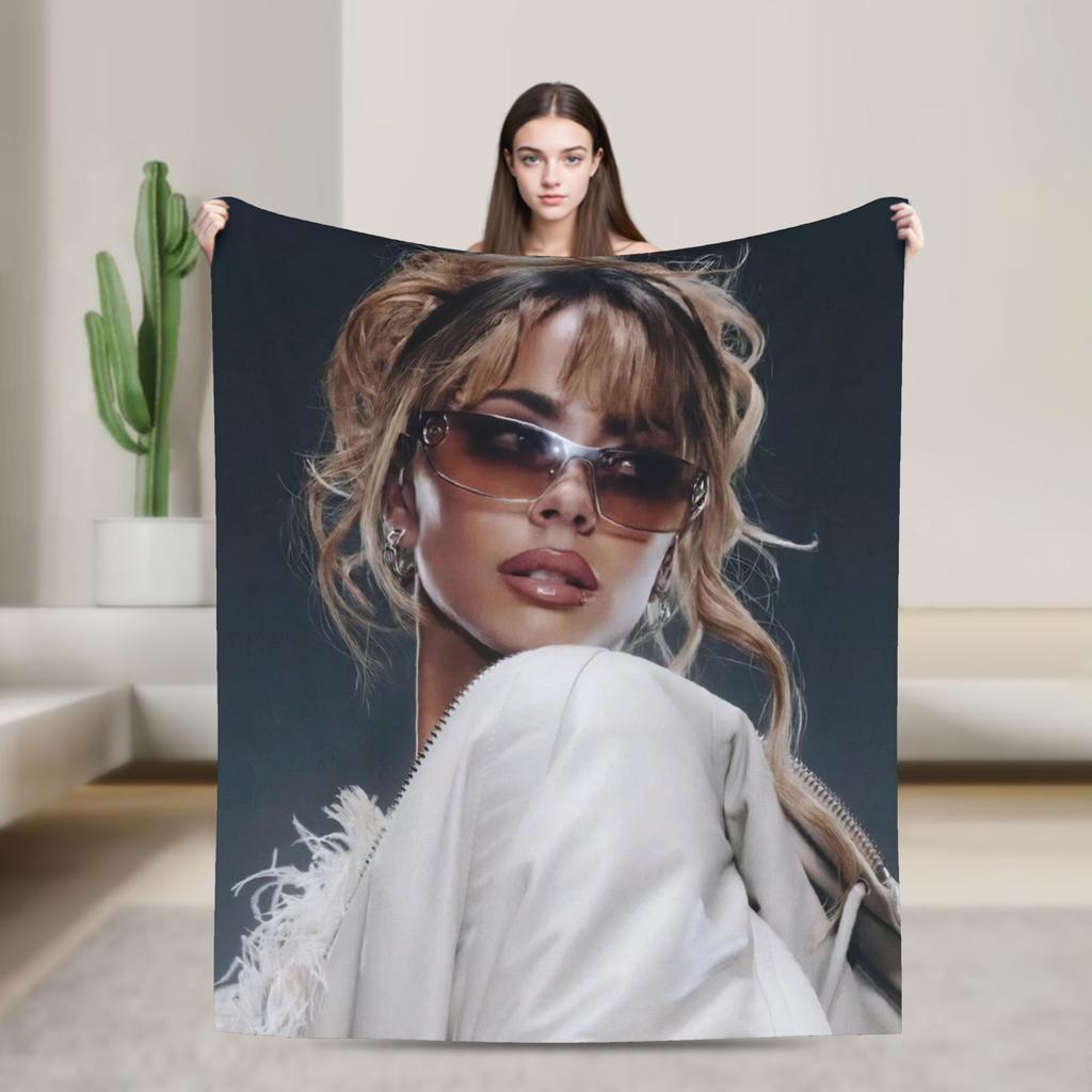 TINI STOESSEL Futtura Tour Blanket Super Soft Print Plush Bedding Throws For Home Decor Camping Flannel Bedspread Bed Cover