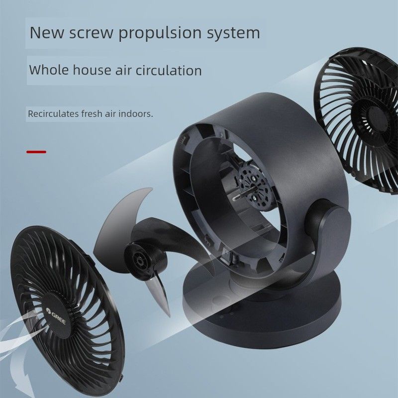 Gree Air Circulation Fan Table Fan Household Quiet Desktop Small Dormitory Office Convection Electric Fan
