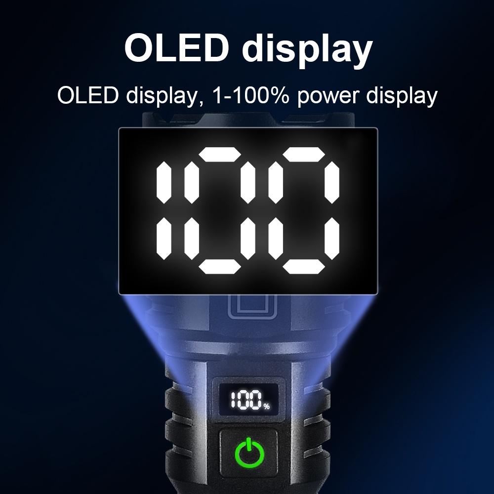 300 Вт светодиодный самый мощный фонарик с большим радиусом действия, 5 режимов, для активного отдыха на природе, перезаряжаемая USB-лампа, фонарь для рыбалки и кемпинга