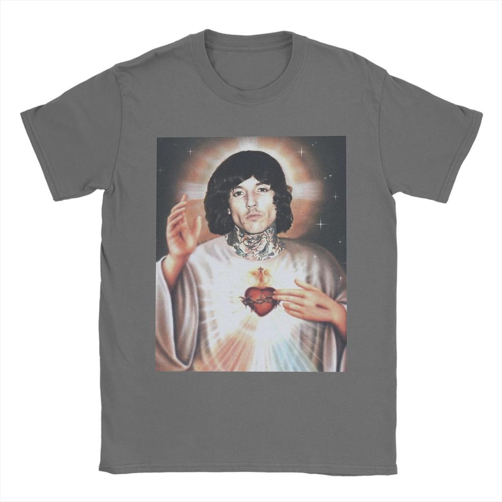 Святой Оли Сайкс Bring Me the Horizons BMTH Футболка для мужчин Потрясающие футболки из чистого хлопка Футболки с коротким рукавом 4XL 5XL Одежда