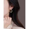 Luxury Minimalist Style European and American Diamond-Shaped Earrings, Light Luxury 2026 New Popular Ear Studs, Non-Pierced Ear Clips, Ear Accessories