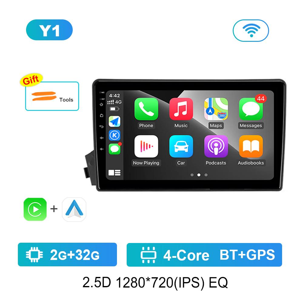 Carplay Автомобильный Радио Мультимедийный Плеер WiFi для SsangYong Actyon C100 2005 - 2011 GPS Navi 4G HD Экран Android Система Головное Устройство