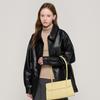 Square Leather Shoulder Bag (Yellow), RD24D25YEF0-7000026558