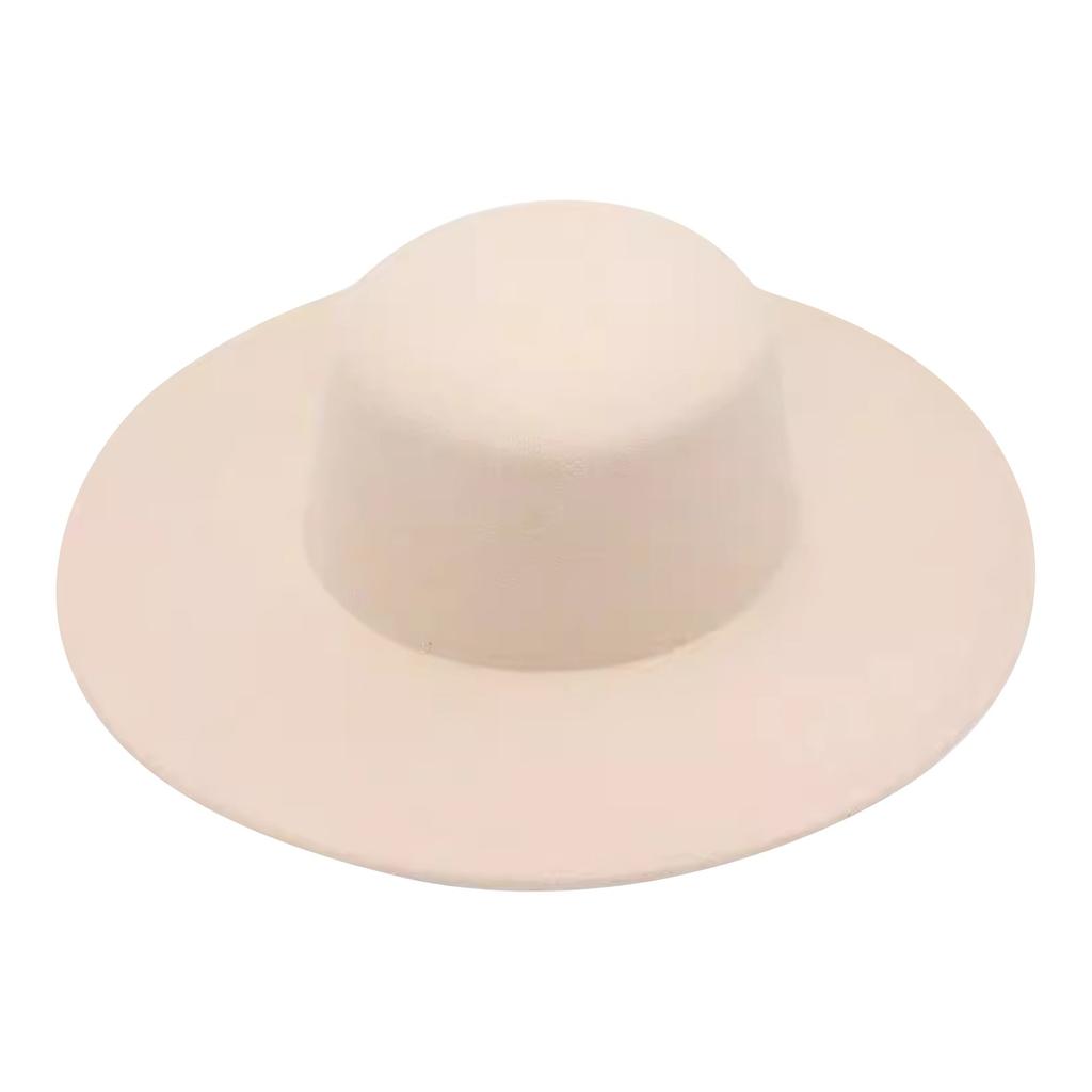 Winter Flat Top Woolen Hat Jazz Hat