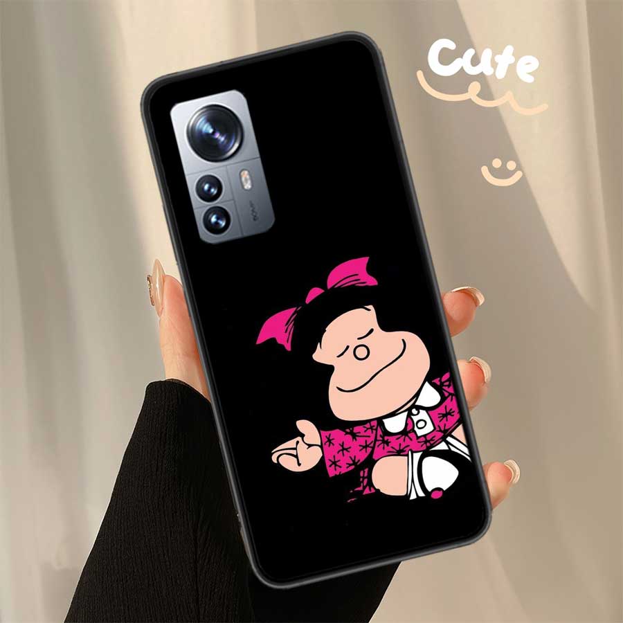 Mafalda Cartoon Phone Case For Xiaomi 14 F7 Ultra Mi 15 Poco M6 M5S F6 F5 F3 X7 X6 X5 X3 11T 10T Pro 11 Lite Cover Coque TPU Sof