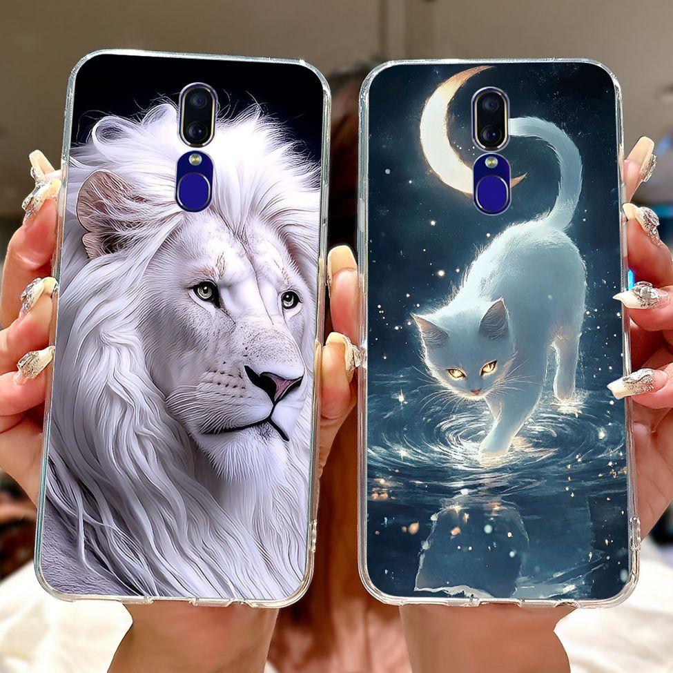 Для Oppo F11 Чехол Прозрачный Роскошный Милый Кот Модный Цветок Забавный Крутой Расписной Мягкая Задняя Крышка Для OppoF11 Чехол Для Телефона CPH1913 CPH1911